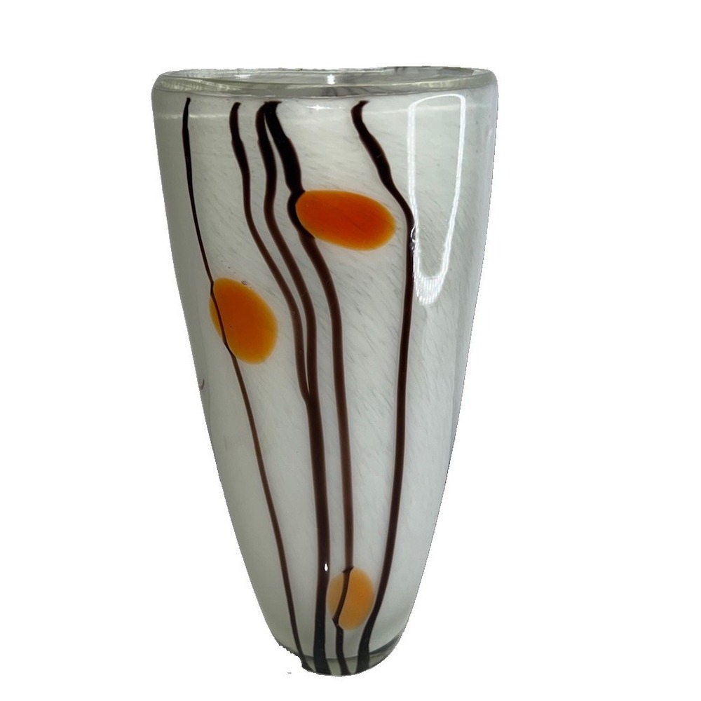 (7)murano glass vase vintage